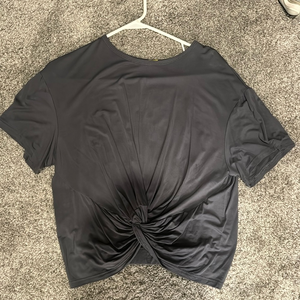 gianni bini twist front crop top
